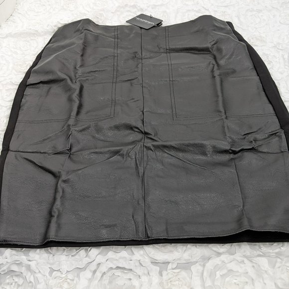 Marisa Kenson Pleather Ruby Black Skirt - Picture 2 of 4